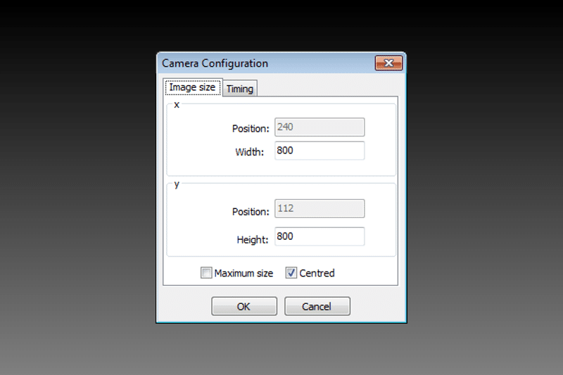 Configuration of the Area of Interest